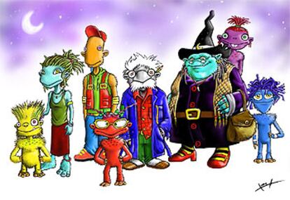 Los nuevos personajes del programa <i>El país de Luna Lunera. </i>