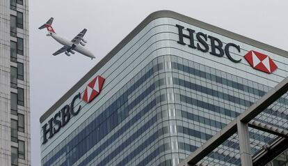 A sede de HSBC, no coração do distrito financeiro de Londres.