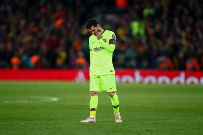 Lionel Messi, tras la eliminación del Barça en la Champions.