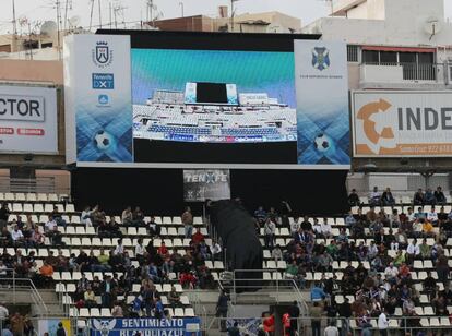 Videomarcador del Heliodoro Rodr&iacute;guez L&oacute;pez, estadio del Tenerife.