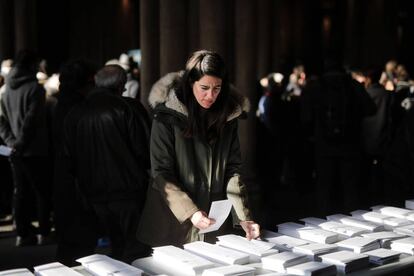 Ambient a la seu electoral de la Universitat de Barcelona.