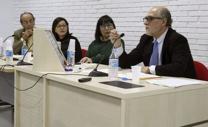 De izquierda a derecha Santiago Dexeus, Pilar Martínez-Ten, Eudoxia Gay y Javier Martínez-Salmeán.