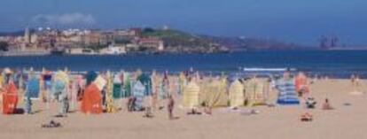 Playa de San Lorenzo en Gijón.