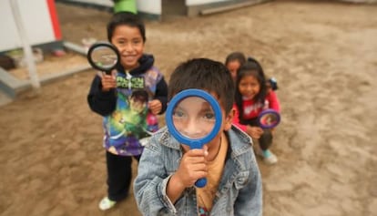 Escuela p&uacute;blica en Manchay, Lima.