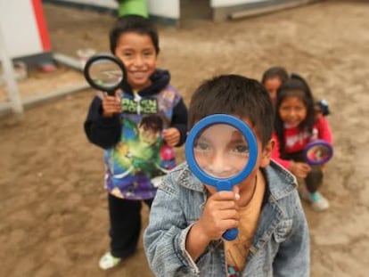 Escuela p&uacute;blica en Manchay, Lima.