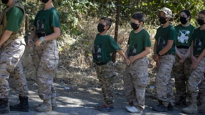 Este campamento se llama Don Pelayo y se desarrolla durante 15 días de agosto en la sierra de Madrid.