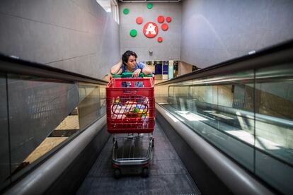 Entre las funciones de Delmi está hacer la compra en el supermercado. 