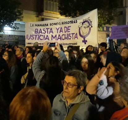 Protesta contra la sentencia de la Manada de Manresa el pasado 4 de noviembre en Madrid.