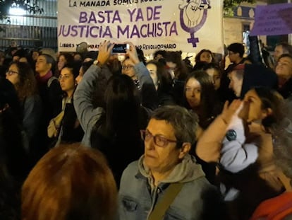 Protesta contra la sentencia de la Manada de Manresa el pasado 4 de noviembre en Madrid.