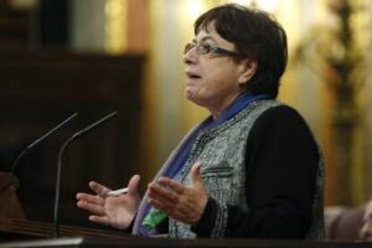 La portavoz del Bloque Nacionalista Galego (BNG) en el Congreso, Olaia Fernández Davila. EFE/Archivo