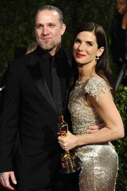 Sandra Bullock y Jesse James, la noche de los Oscar.