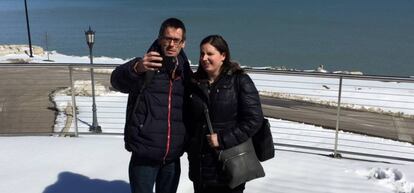 Álvaro García y Maribel Morales, el 16 de marzo en Kenosha (Wisconsin).