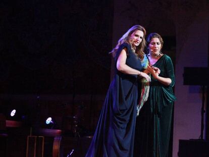 Ainhoa Arteta y Estrella Morente en el Palau de la M&uacute;sica.