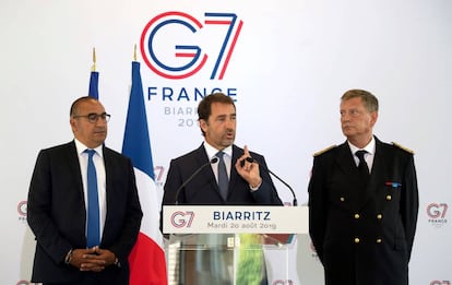 El ministro franc&eacute;s de Interior, Christophe Castaner, explica cu&aacute;les ser&aacute;n las medidas de seguridad durante el G7.