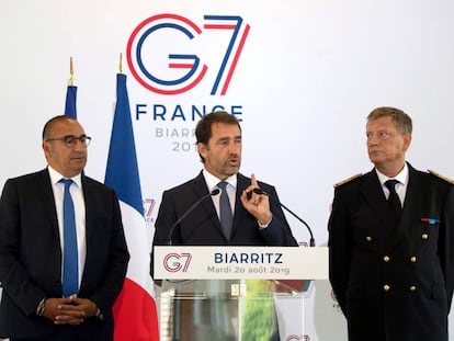 El ministro franc&eacute;s de Interior, Christophe Castaner, explica cu&aacute;les ser&aacute;n las medidas de seguridad durante el G7.