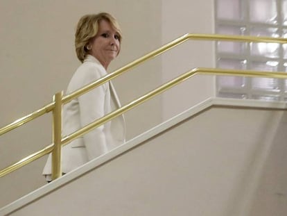 La expresidenta Esperanza Aguirre, el pasado abril.