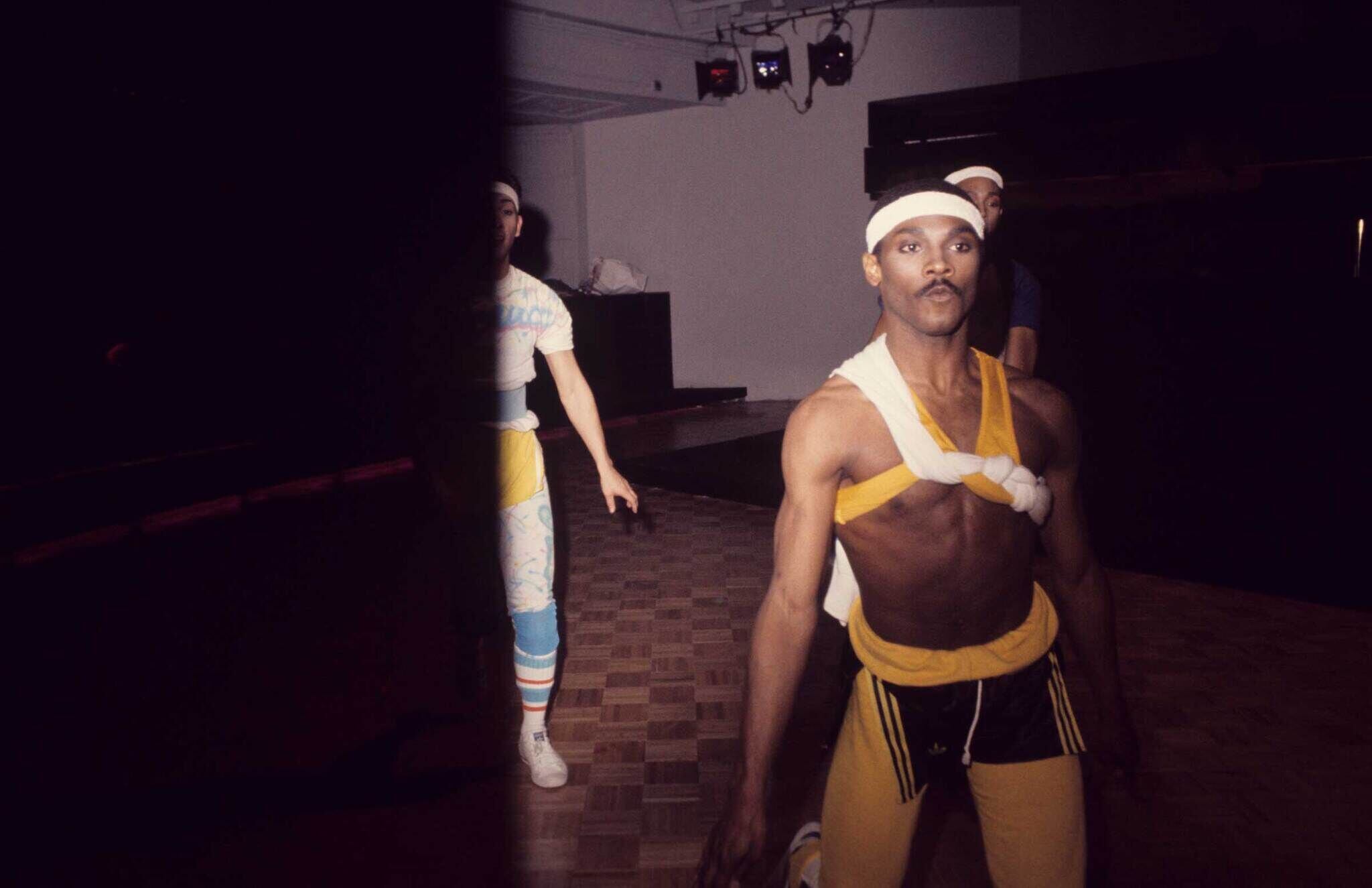 Antonio López y Juan Ramos, en el Studio 54 al lado de Alvin Ailey, en el Nueva York de 1977.