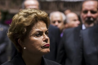 Rousseff durante evento em Nova York.