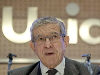 El presidente de Unicaja Banco, Braulio Medel