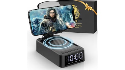 Altavoz con soporte.