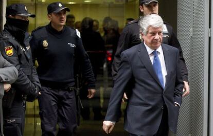 El exconsejero de Bankia Arturo Fern&aacute;ndez, a su salida de la Audiencia Nacional