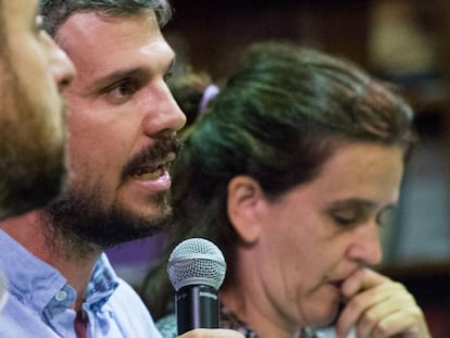 Álvaro Porro y Gemma Tarafa en un acto del Ayuntamiento de Barcelona