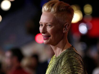 Tilda Swinton, en el estreno de 'Doctor Strange', en Hollywood.