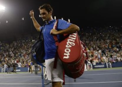 Federer se despide de Flushing Meadows.