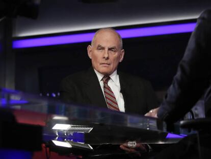 O chefe de gabinete da Casa Branca, John Kelly, na entrevista ao canal Fox