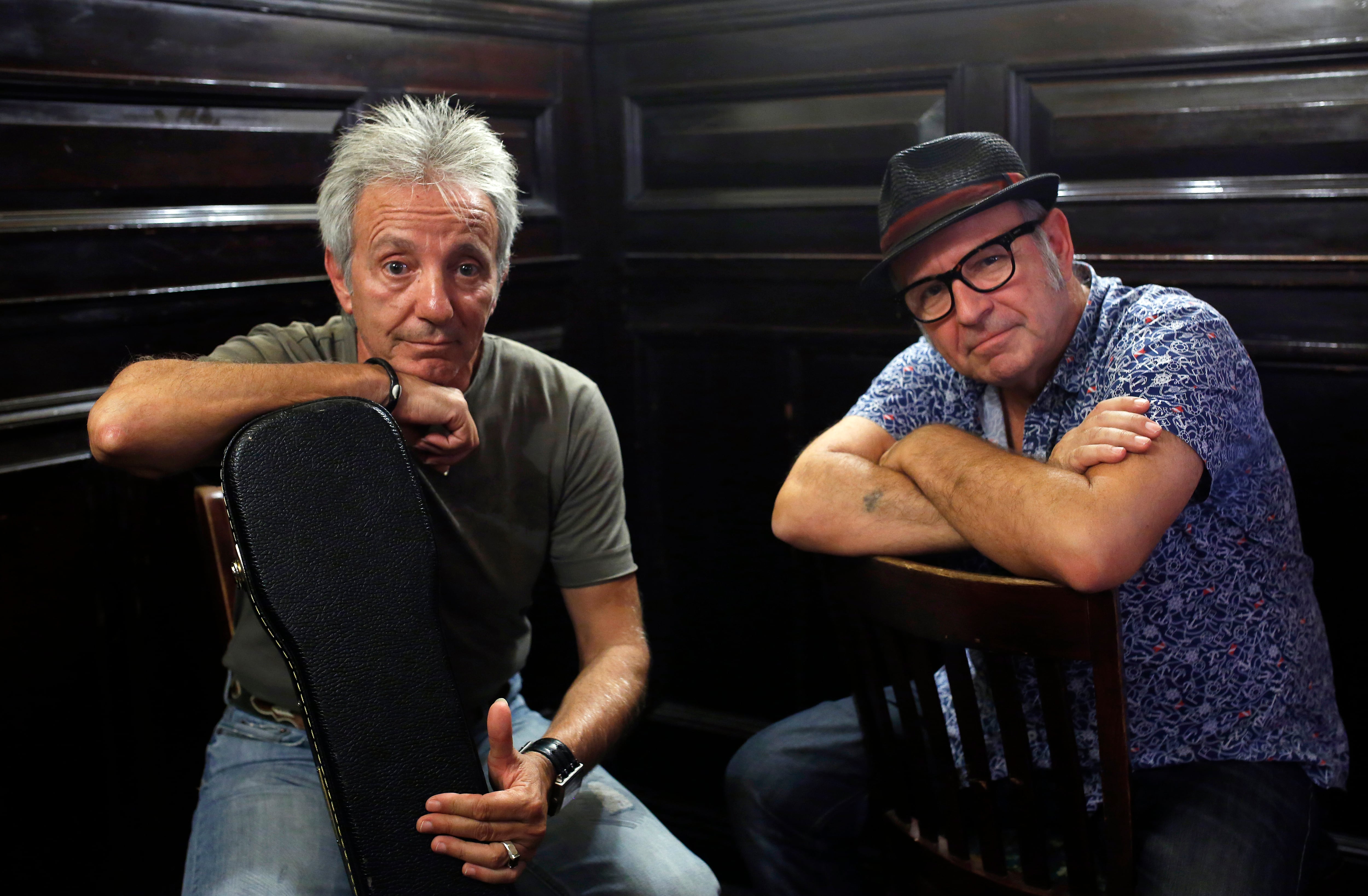 Desde la izquierda, Adolfo y Guzmán, en 2014.