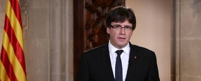 El presidente de la Generalitat de Cataluña, Carles Puigdemont.