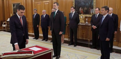 Pedro Sánchez, ha prometido el cargo de presidente del Gobierno.