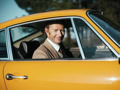 Simon Kidston en un Porsche Carrera 911 de 1973.