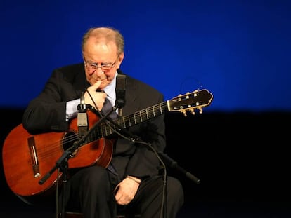 João Gilberto no Theatro Municipal do Rio de Janeiro, em 2008.