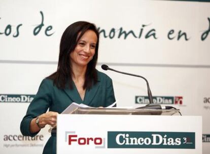 Beatriz Corredor, durante su intervención en el Foro Cinco Días.