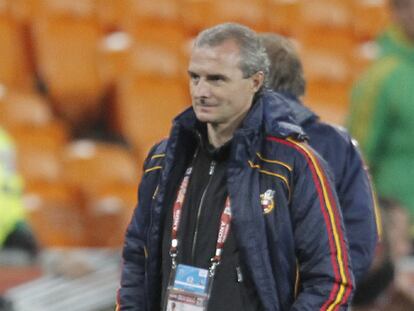 El médico de la selección, Óscar Celada.
