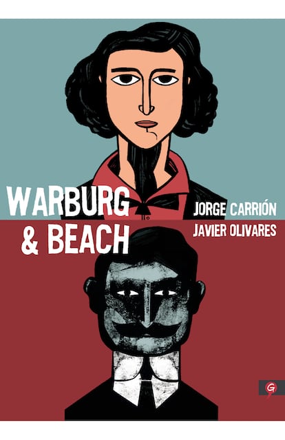 portada 'Warburg & Beach', JORGE CARRIÓN y JAVIER OLIVARES. EDITORIAL SALAMANDRA GRAPHIC
