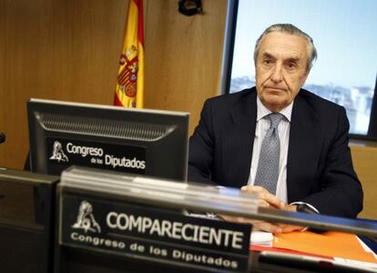 José María Marín Quemada, presidente de la CNMC, durante su comparecencia en el Congreso.