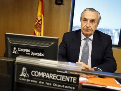 José María Marín Quemada, presidente de la CNMC, durante su comparecencia en el Congreso.