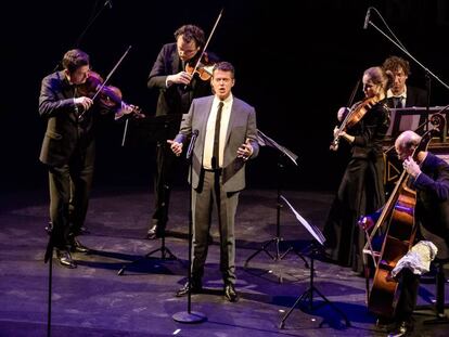 El cantante Philippe Jaroussky, durante un concierto el pasado enero en Berlín. 