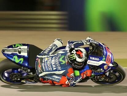 Jorge Lorenzo, en el circuito de Losail.