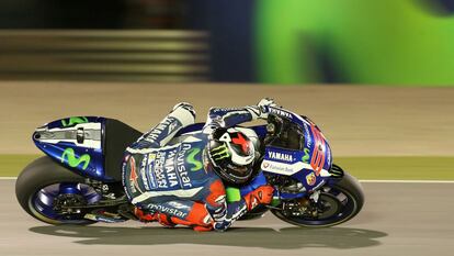 Jorge Lorenzo, en el circuito de Losail.