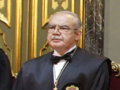 El presidente de la sala de lo Penal del Tribunal Supremo, Juan Saavedra.