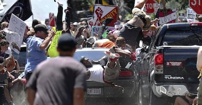 Atropello en Charlottesville durante una marcha contra los supremacistas blancos.