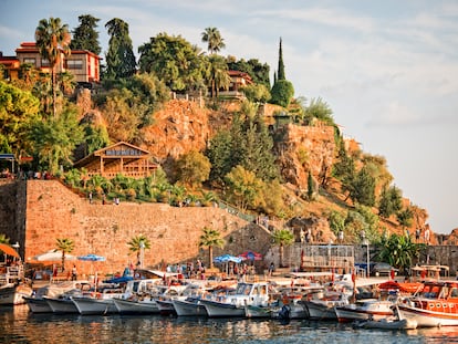 Vista del puerto de Antalya, en el sur de Turquía.