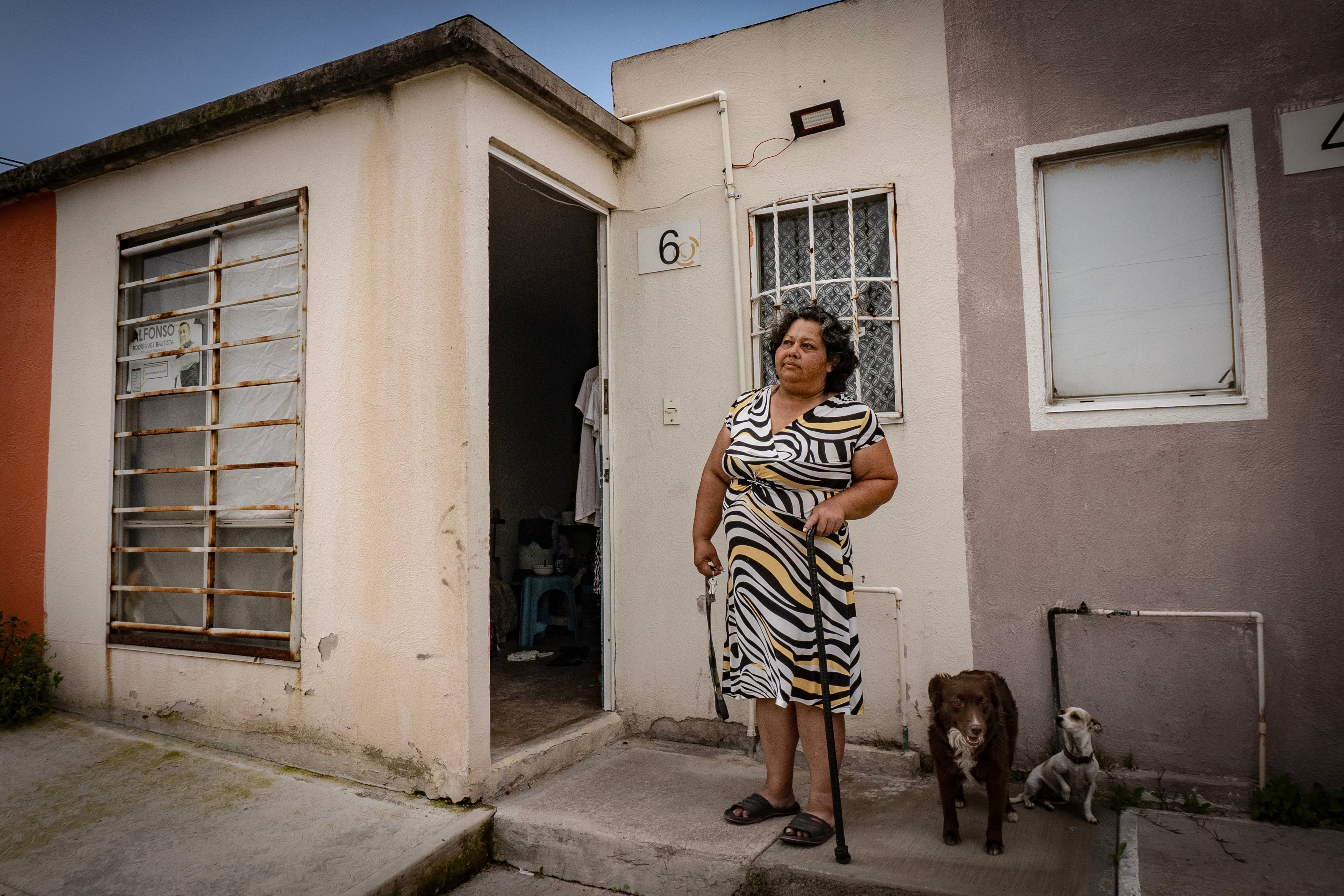 Janeth Alejandra Gálvez Hernández en su hogar, en el fraccionamiento El Dorado, en Huehuetoca, Estado de México.