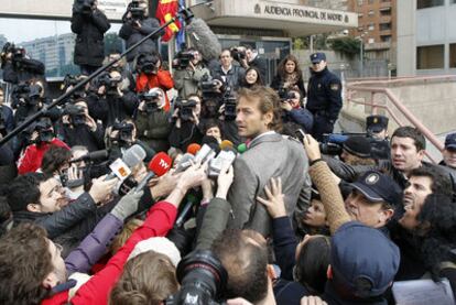 César Cabo, secretario de comunicación de USCA, ante la Audiencia Nacional.