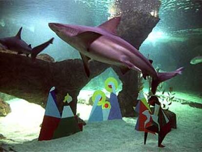 Un belén en el acuario