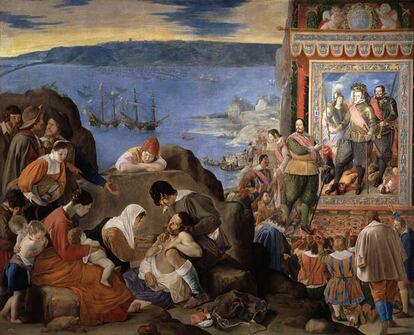 A continuación se exhiben las obras de gran formato de Maíno, con su obra más emblemática <i>La recuperación de la Bahía de Brasil</i> (1634-35) destinada a decorar el Salón de Reinos del Palacio del Buen Retiro.