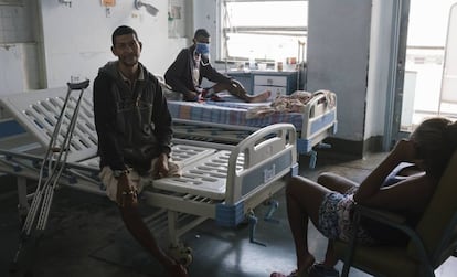 Una habitación de un hospital de Caracas.